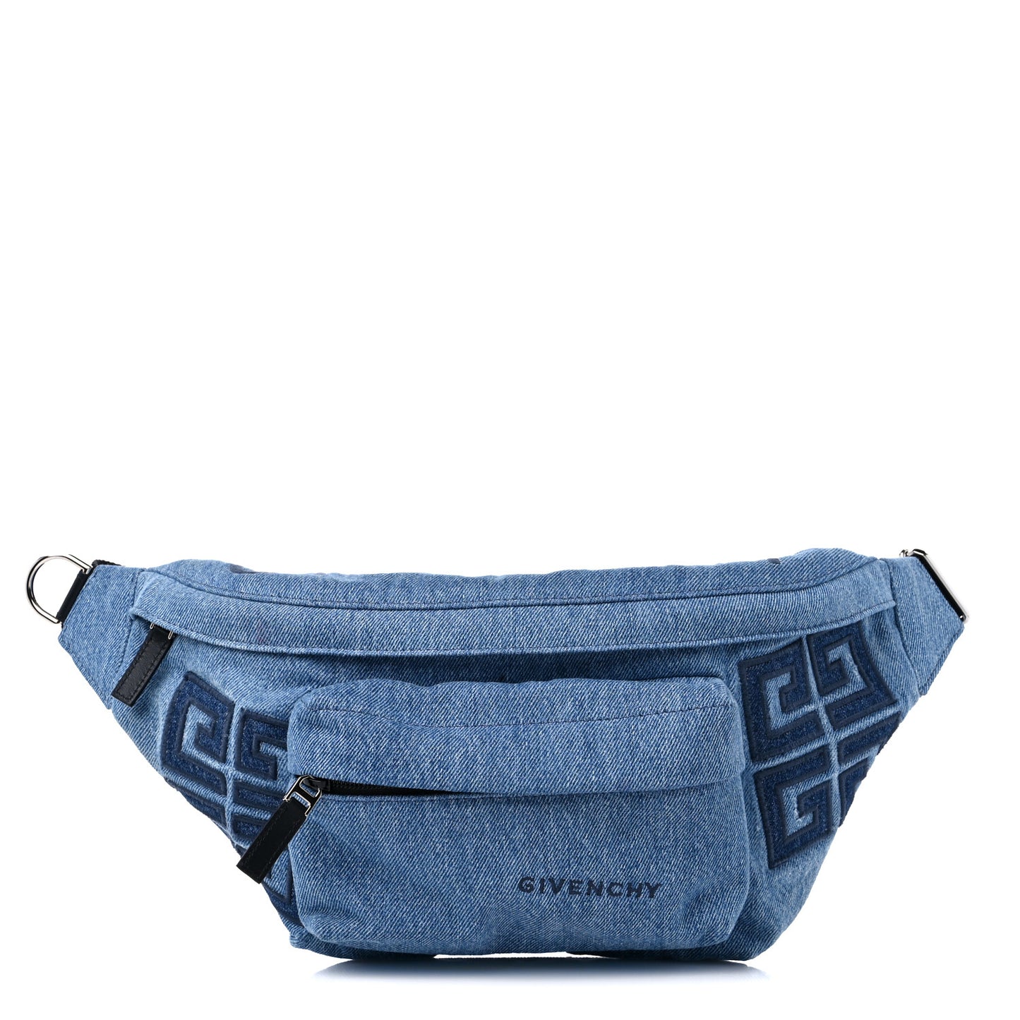 Essential U Denim Belt Bag Light Blue