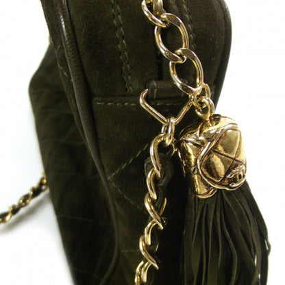 Chanel Suede Tassel Camera Bag Green 6 of 9