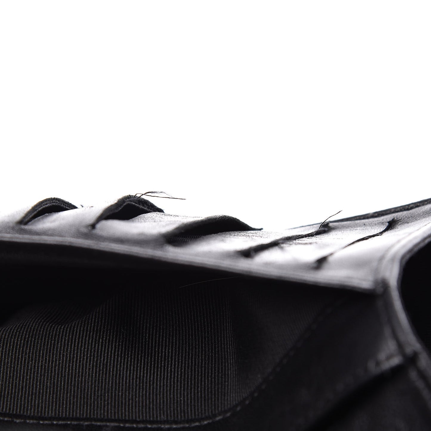 Lambskin Quilted Large Flap Wallet Black