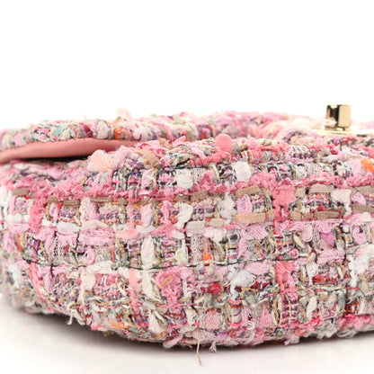 Chanel Tweed Mini Pearl Handle Flap Pink Beige Orange Ecru 9 of 10