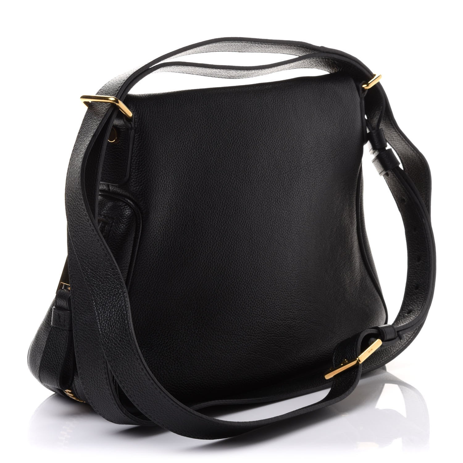 Tom Ford Grained Calfskin Medium Jennifer Crossbody Bag Black 3 of 10