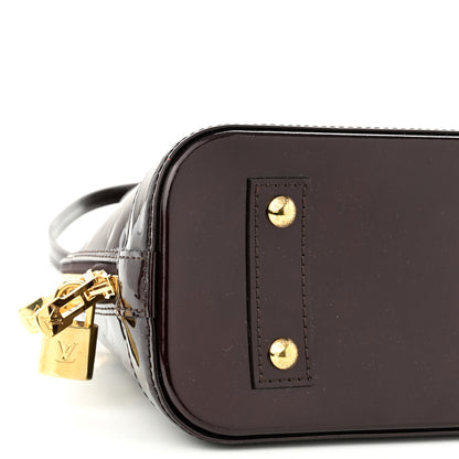 Louis Vuitton Vernis Alma BB Amarante 9 of 11
