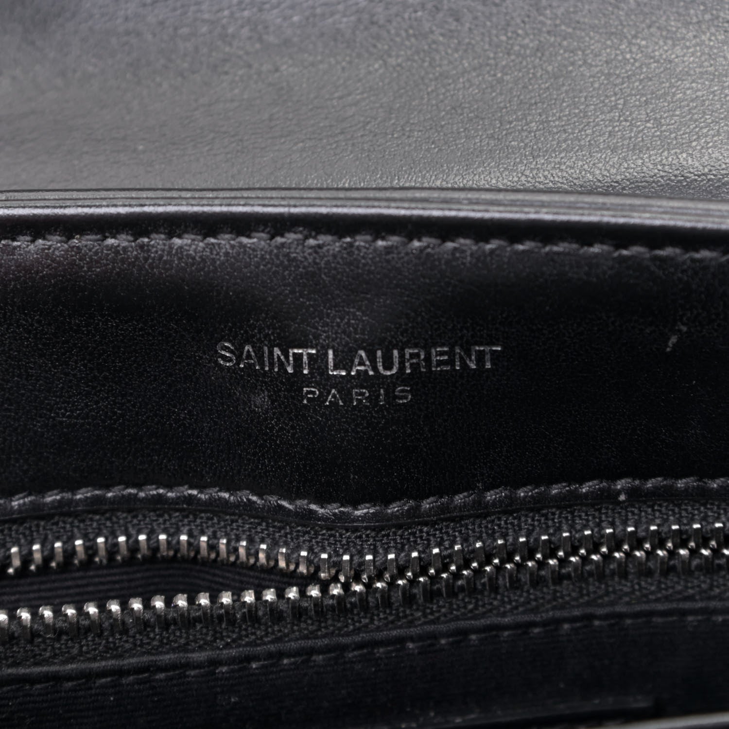 Saint Laurent Calfskin Y Quilted Monogram Toy Loulou Crossbody Bag Black 5 of 5