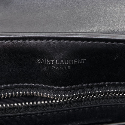 Saint Laurent Calfskin Y Quilted Monogram Toy Loulou Crossbody Bag Black 5 of 5