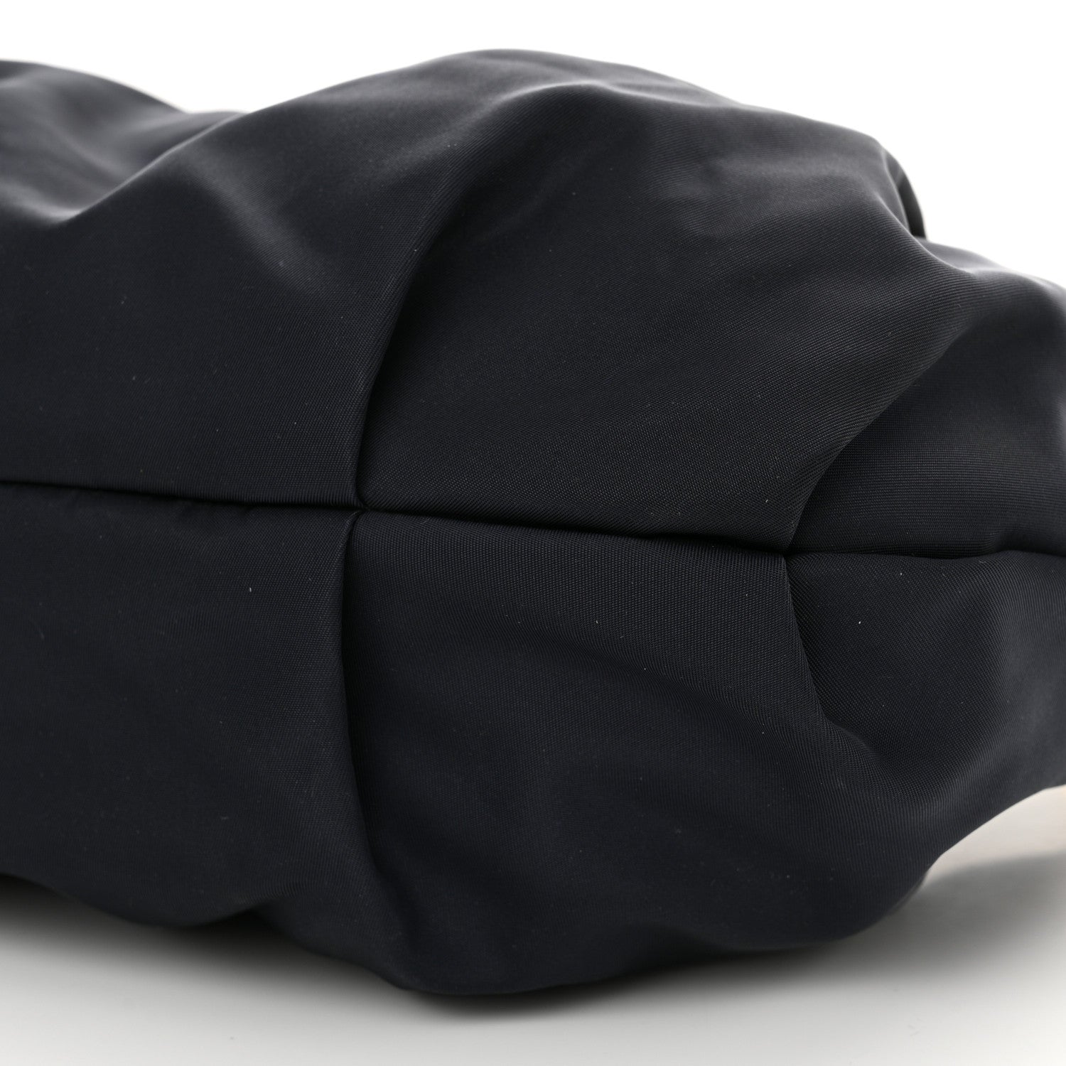 Prada Tessuto Nylon Soft Calf Pleated Hobo Bleu 9 of 12