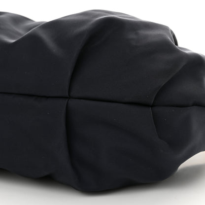Prada Tessuto Nylon Soft Calf Pleated Hobo Bleu 9 of 12