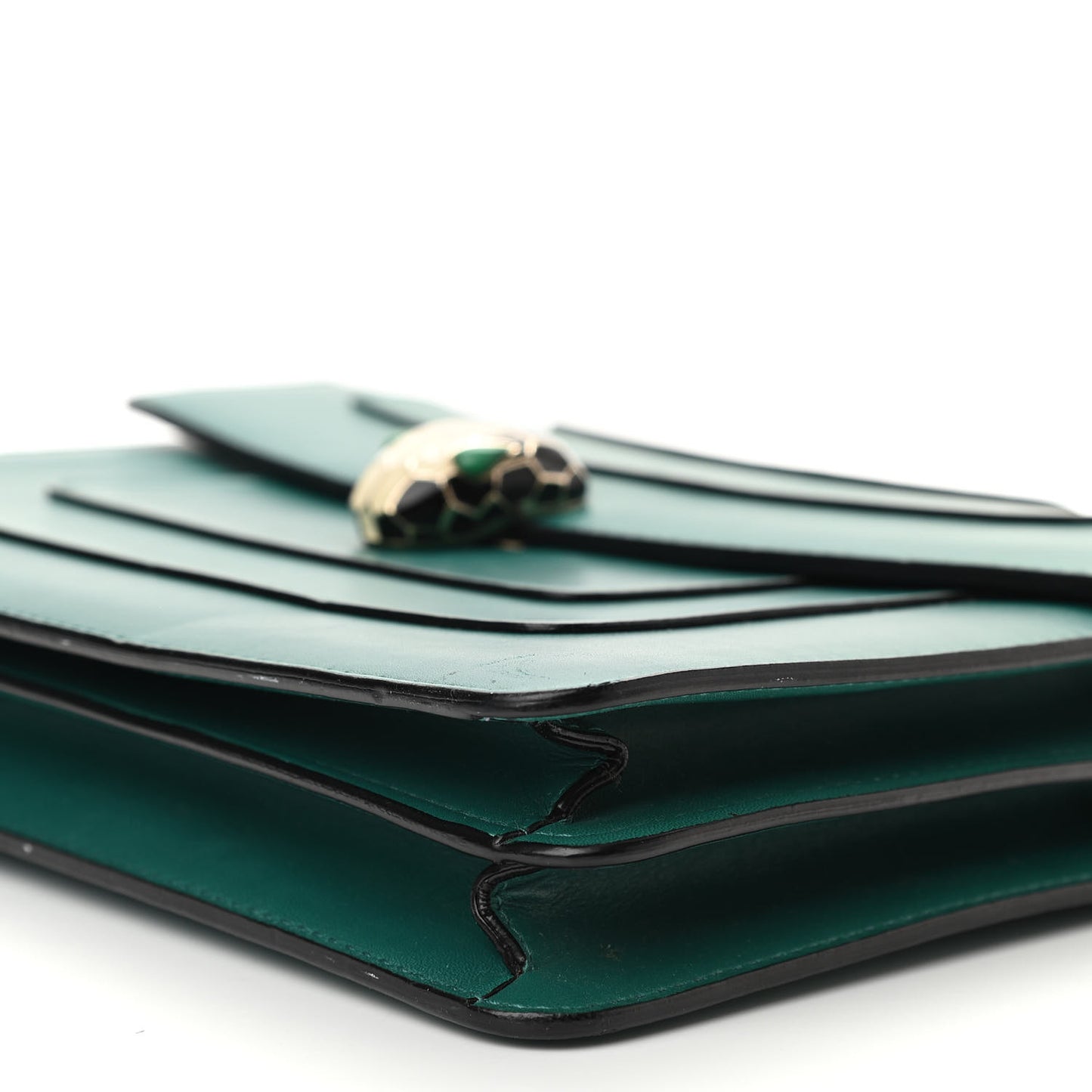 Calfskin Serpenti Forever Shoulder Bag Emerald Green