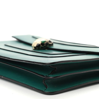 Bulgari Calfskin Serpenti Forever Shoulder Bag Emerald Green 9 of 9