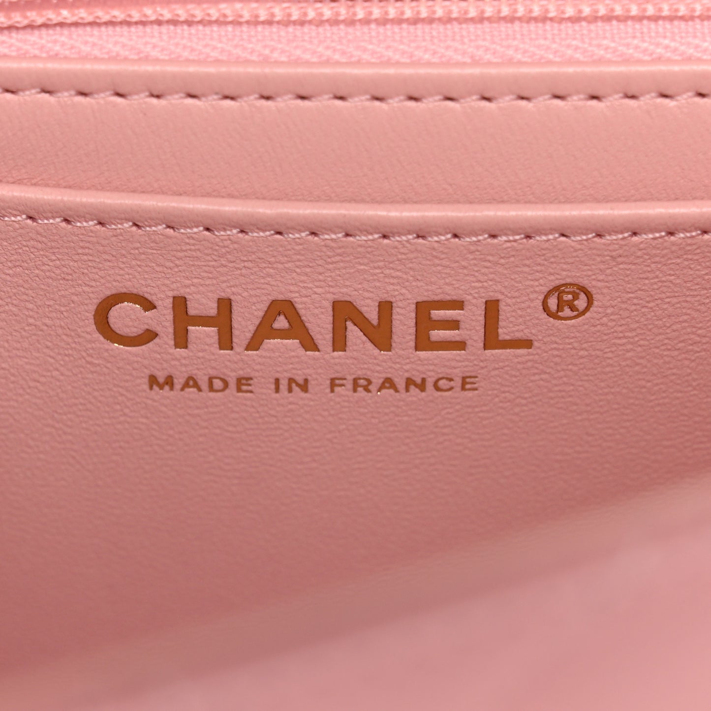 Caviar Quilted Mini Chain Top Handle Rectangular Flap Light Pink