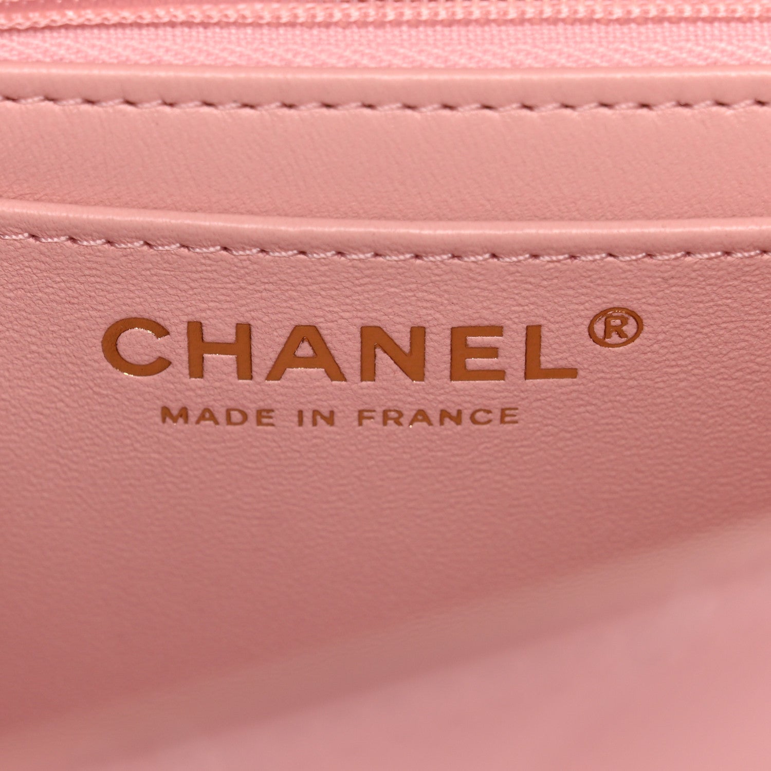 Chanel Caviar Quilted Mini Chain Top Handle Rectangular Flap Light Pink 6 of 12