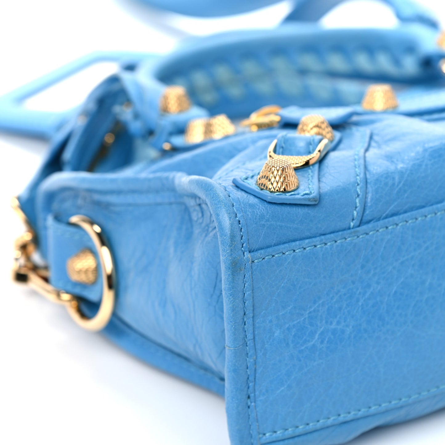 Agneau Giant 12 Gold Hardware Mini City Bleu Azur Clair
