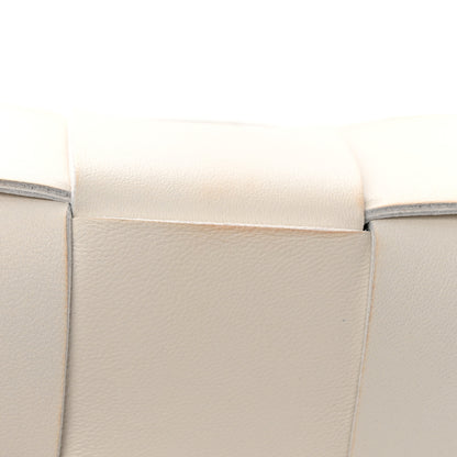 Bottega Veneta Lambskin Maxi Intrecciato Cassette Crossbody Bag White 12 of 25