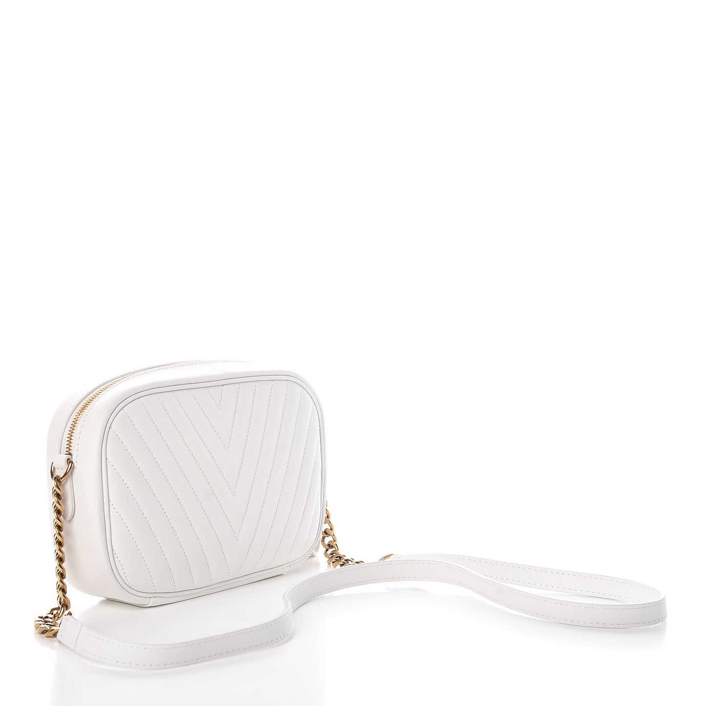 Calfskin New Wave Camera Bag White
