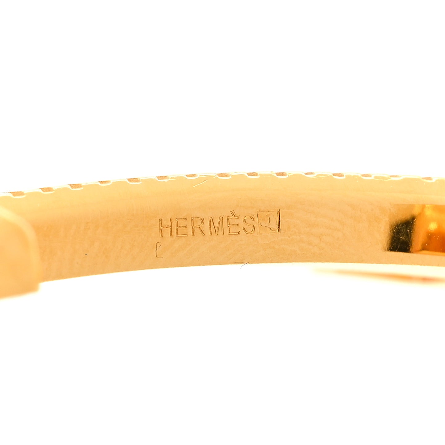 Strie 32mm H Belt Buckle Gold