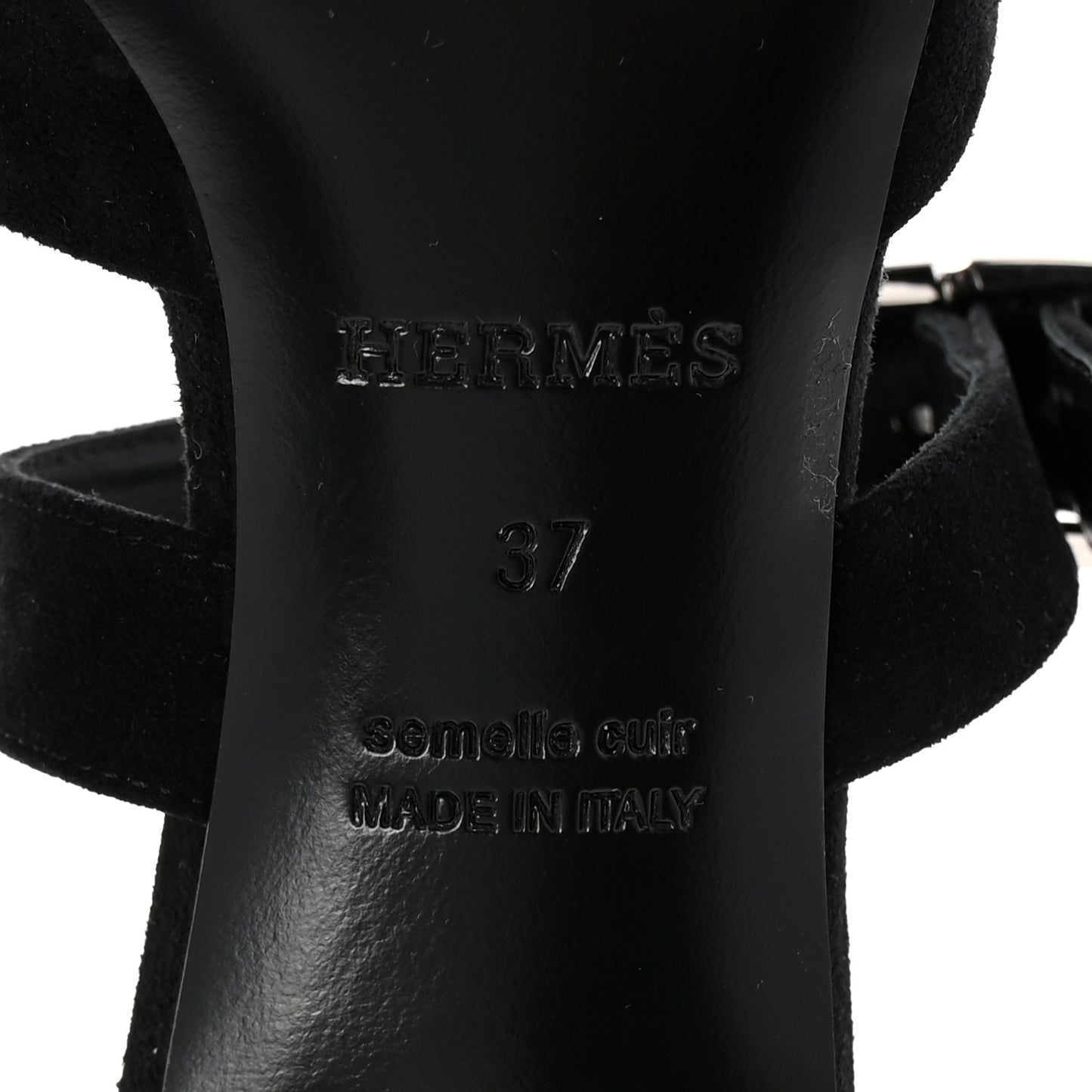 Suede Goatskin Blink Mules 37 Black