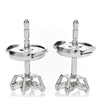 Tiffany Platinum Diamond .19ct Mini Victoria Earrings 3 of 4