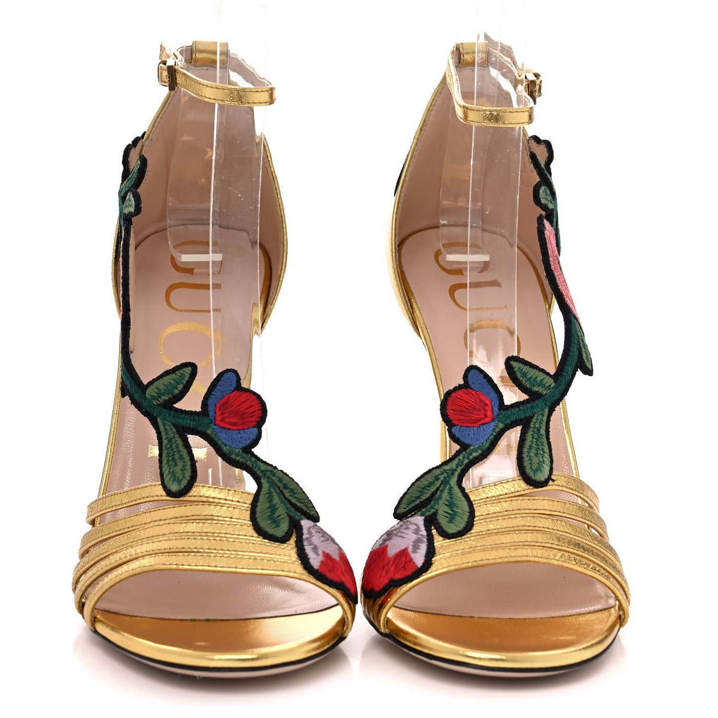Metallic Nappa Ophelia High Heel Sandals 37.5 Gold