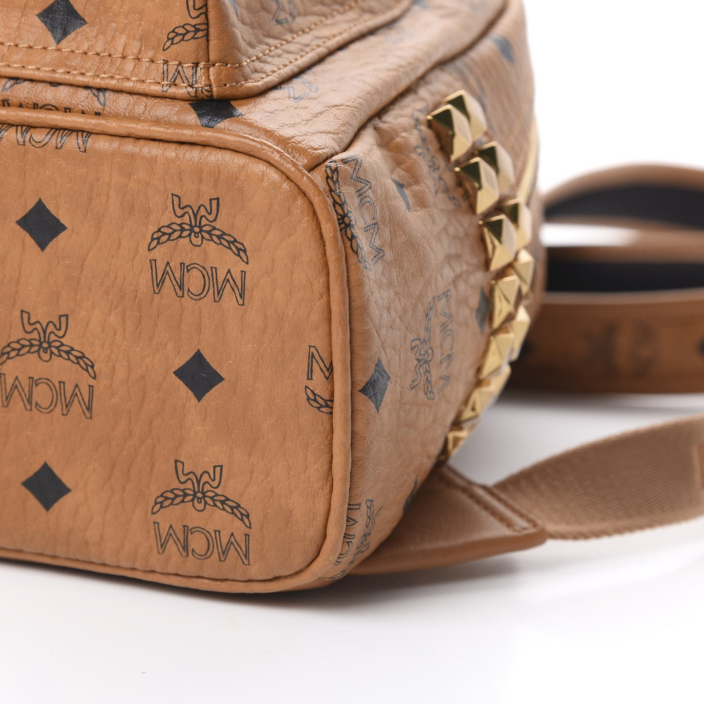 Visetos Side Stud Mini Stark Backpack Cognac