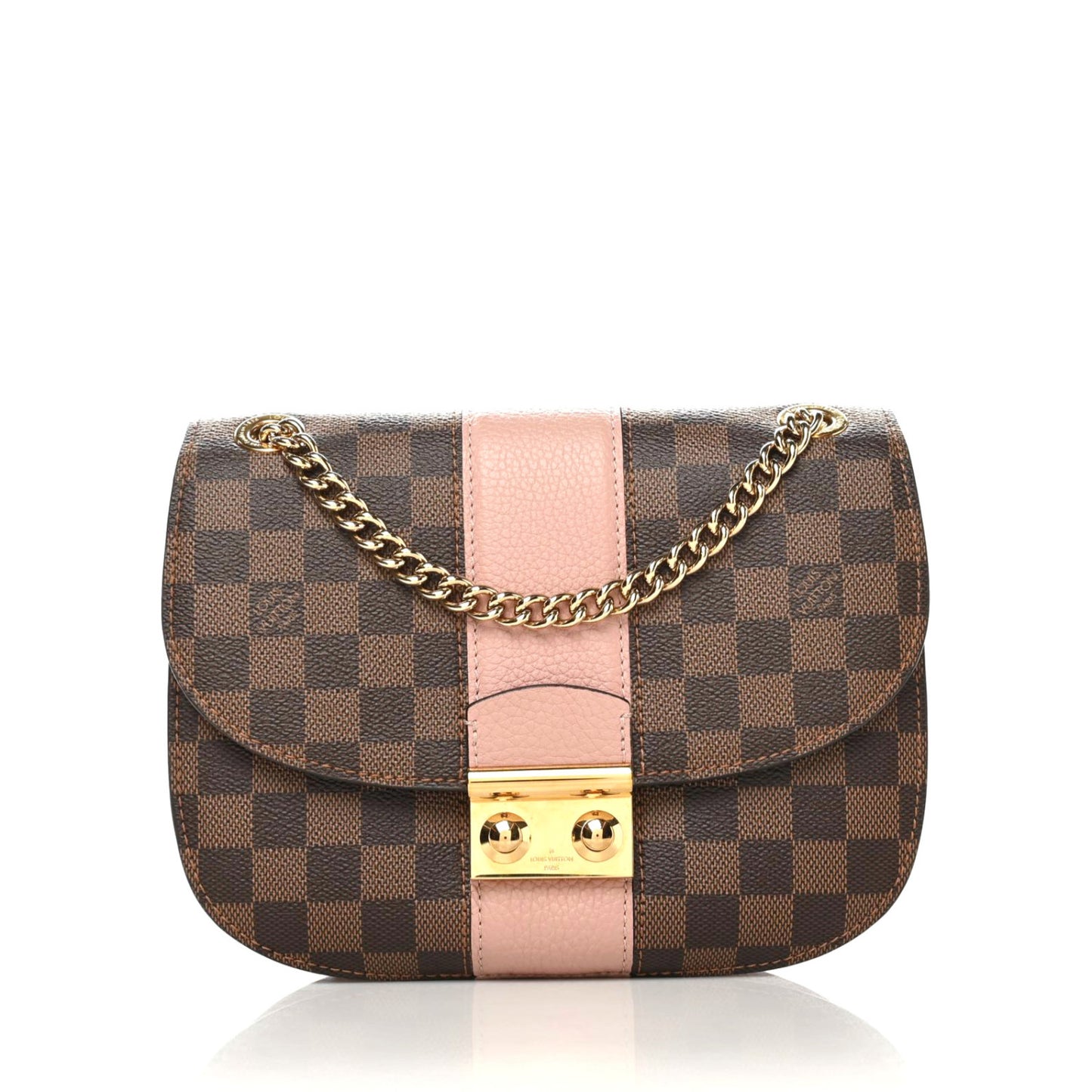 Damier Ebene Cuir Taurillon Wight Magnolia