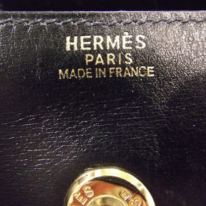 Hermes Box Leather Pochette Rio Black 8 of 9