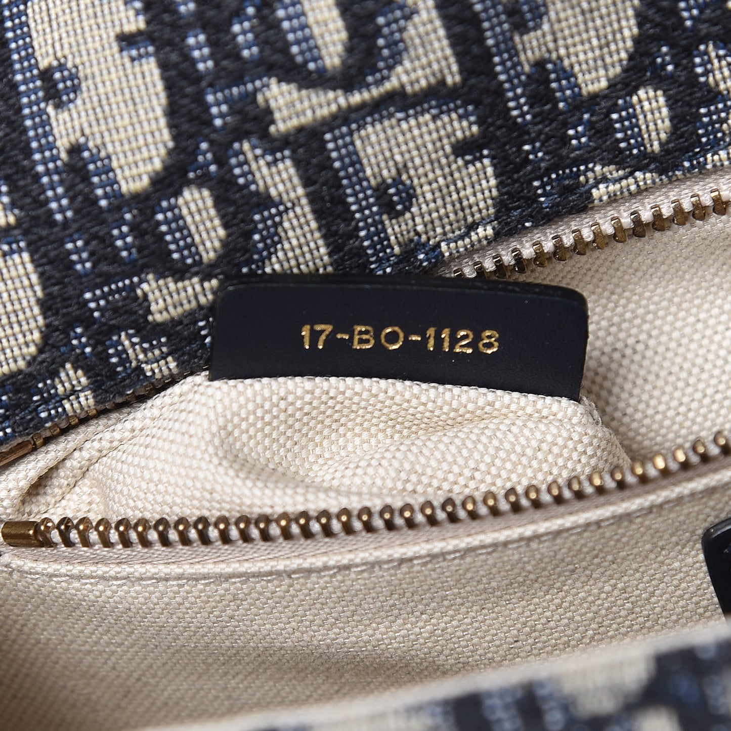 Oblique DiorAddict Flap Bag Navy Blue