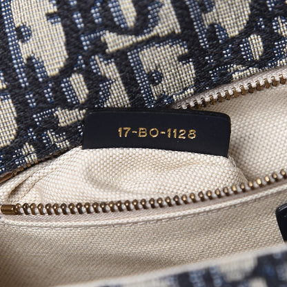 Christian Dior Oblique DiorAddict Flap Bag Navy Blue 7 of 12