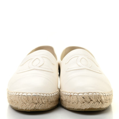 Chanel Lambskin CC Espadrilles 40 White 2 of 14