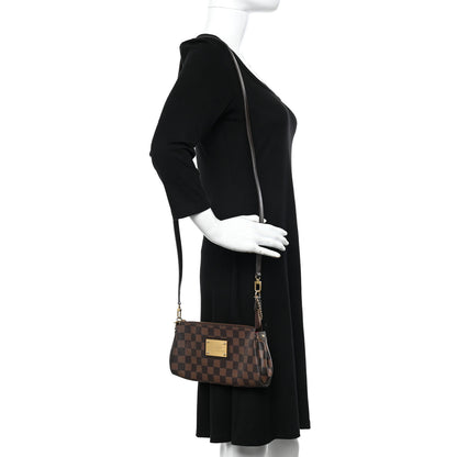 Louis Vuitton Damier Ebene Eva Clutch 2 of 8
