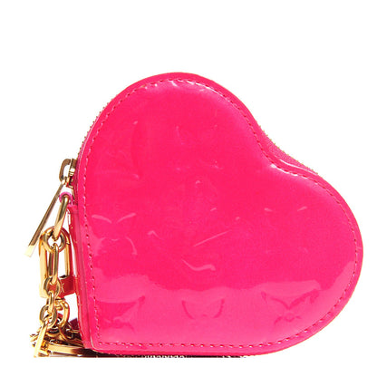Louis Vuitton Vernis Heart Coin Purse Rose Pop 1 of 5