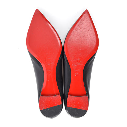 Christian Louboutin Shiny Nappa Ballalla Flats 35.5 Black 7 of 16