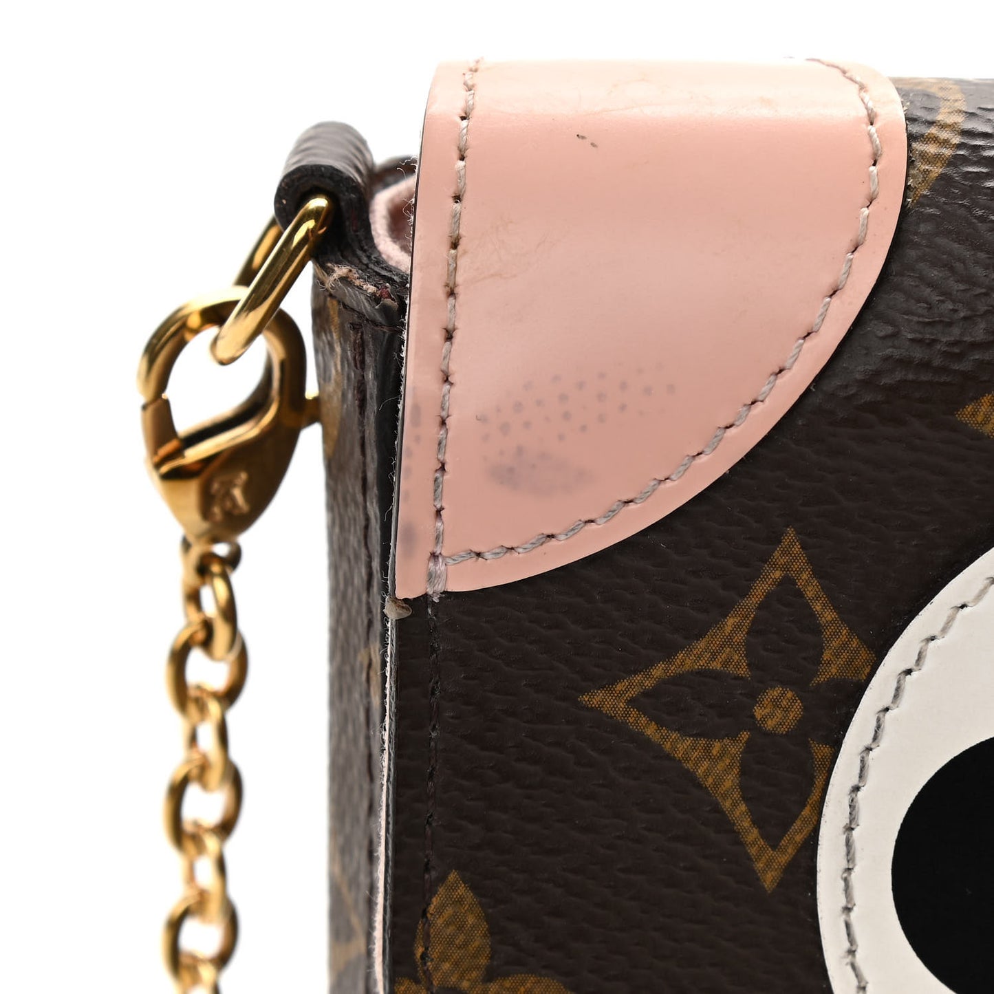 Monogram Valentine Dog Pochette Felicie Chain Wallet