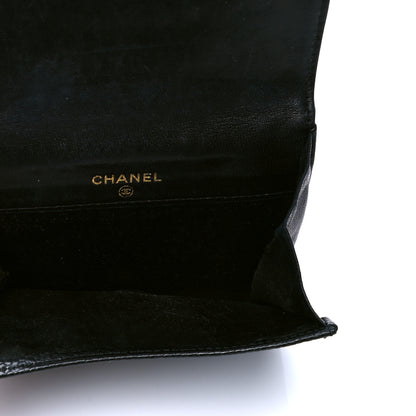 Chanel Caviar Timeless CC Compact French Wallet Black 4 of 5