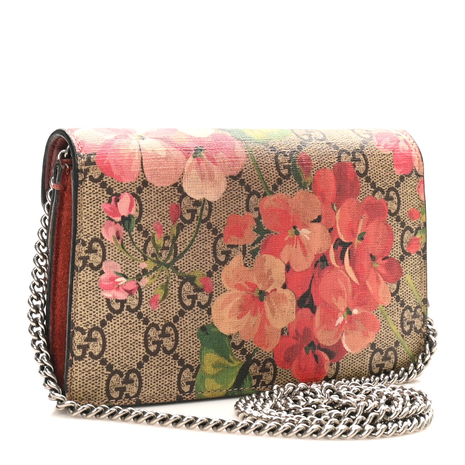 Gucci GG Supreme Monogram Blooms Super Mini Dionysus Shoulder Bag Beige Multicolor Dry Rose 3 of 10