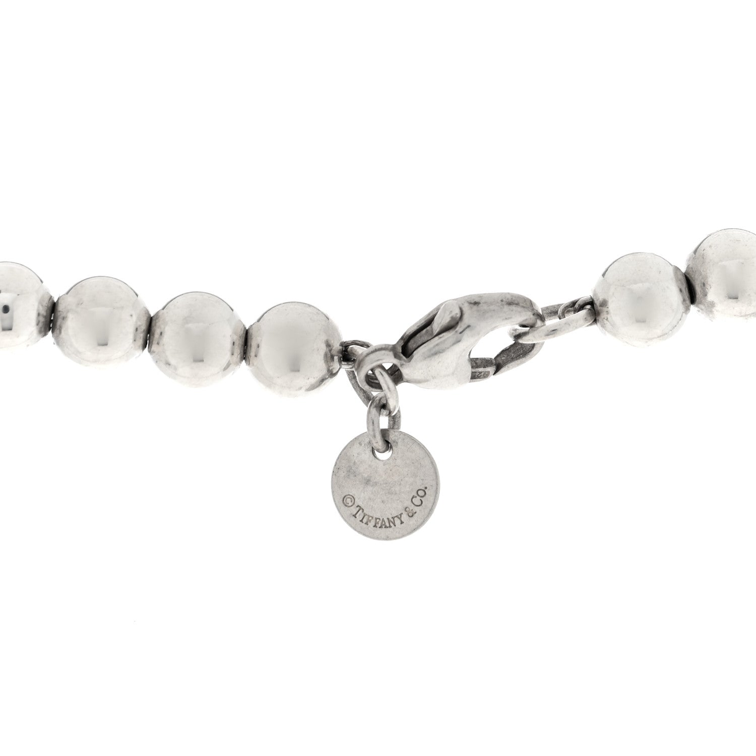 Tiffany Sterling Silver HardWear Graduated Ball Necklace 4 of 4