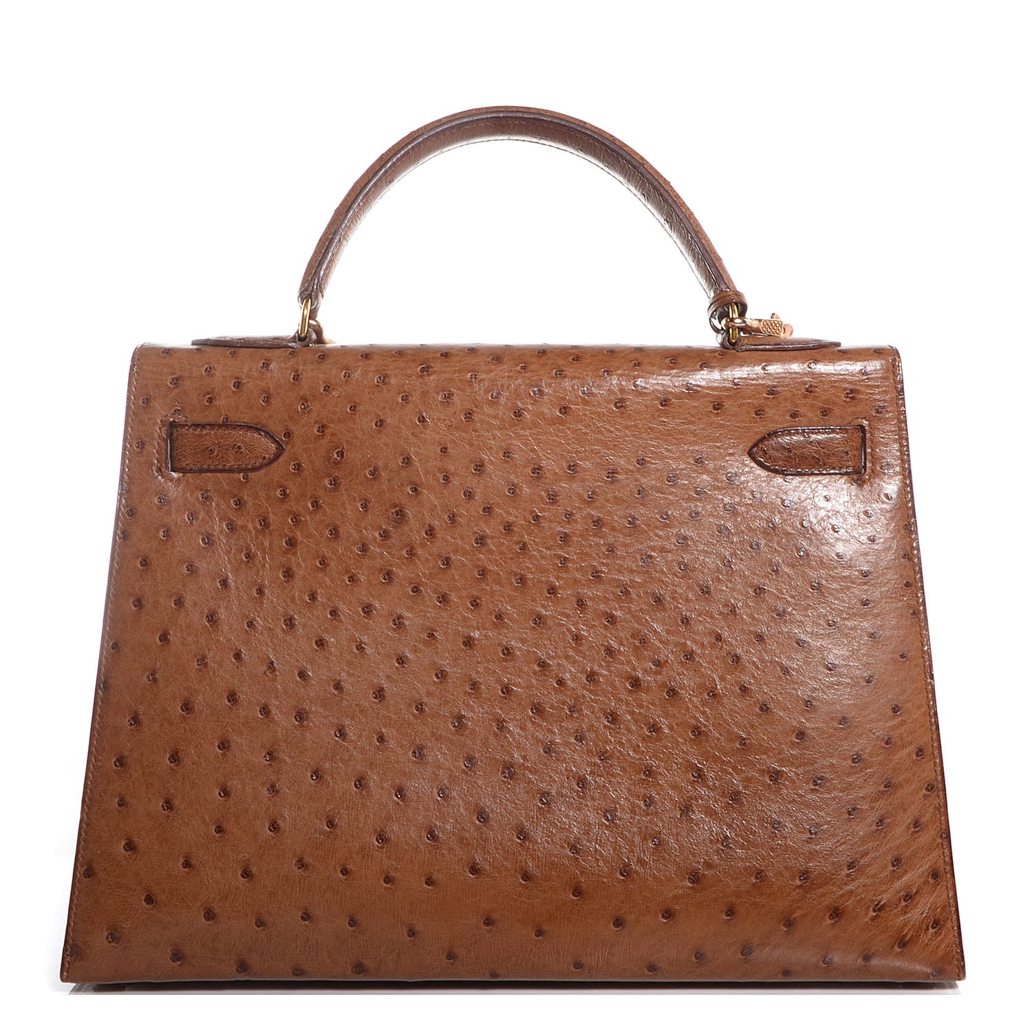 Hermes Ostrich Kelly Sellier 32 Gold 19 of 24