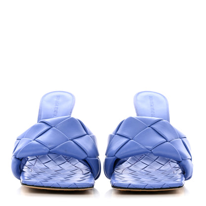 Bottega Veneta Nappa Maxi Intrecciato Lido Mule Sandals 41 Lagoon Indigo 2 of 8