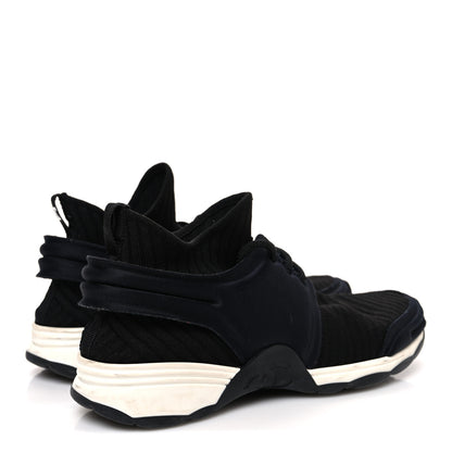Chanel Stretch Fabric CC Sneakers 36 Black 5 of 10