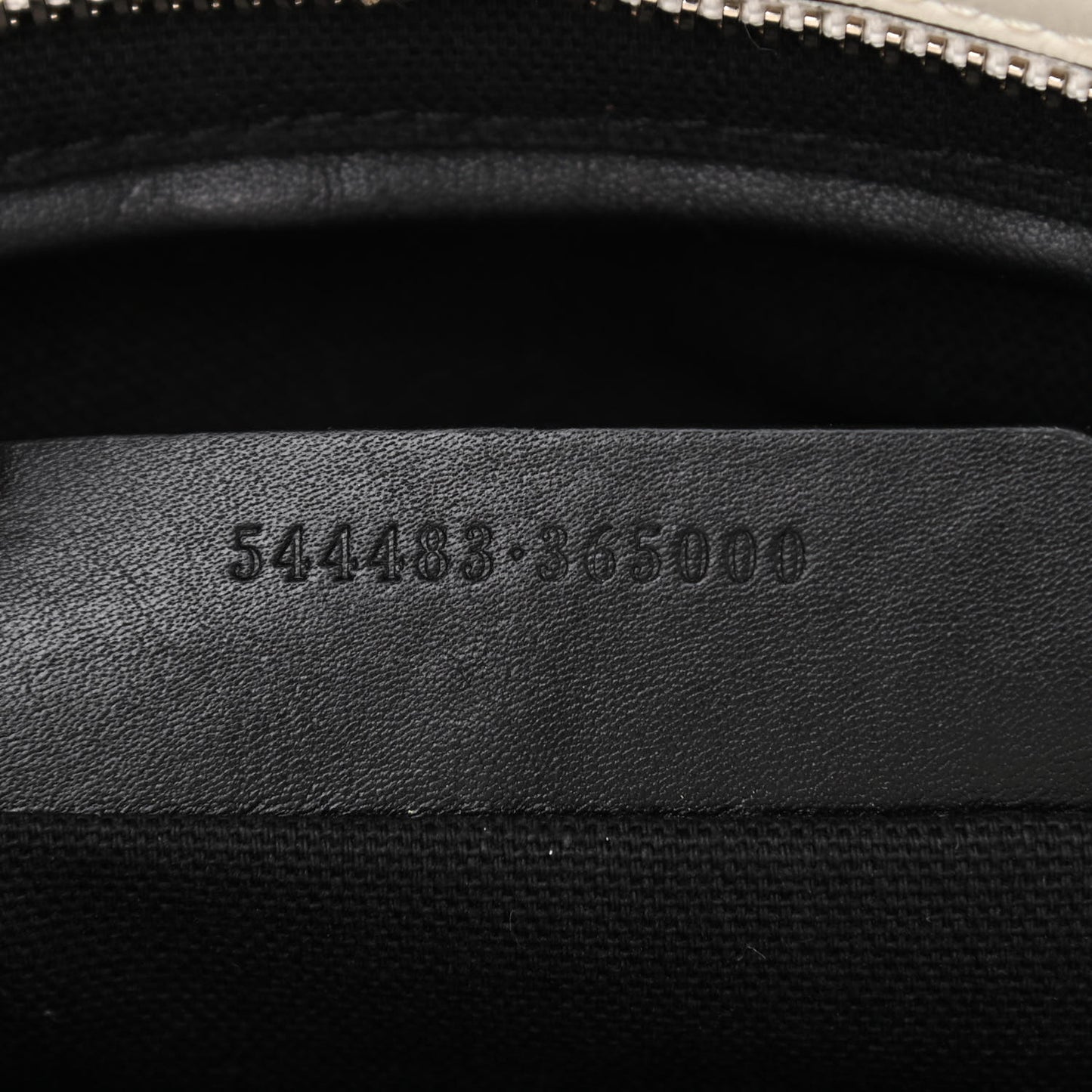 Calfskin Studded Mini Padlock Tote Black White