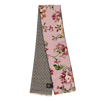Gucci Wool GG Monogram Miniorophin Scarf Shell Pink 2 of 3