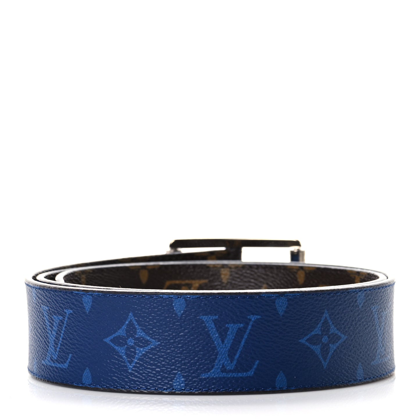 Monogram 40mm Reverso Belt 100 40 Pacific Blue