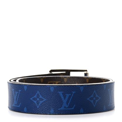 Louis Vuitton Monogram 40mm Reverso Belt 100 40 Pacific Blue 3 of 10