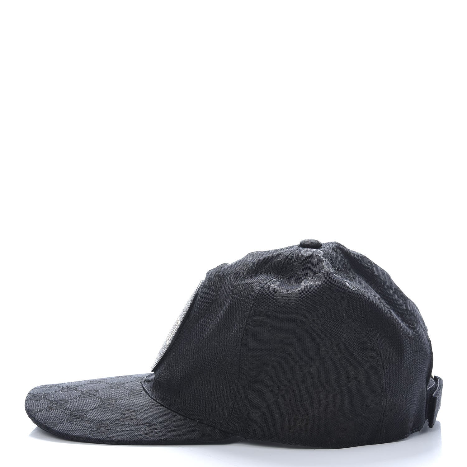 Gucci Monogram Textured Dollar Calfskin Zeno Baseball Hat M Black 4 of 8