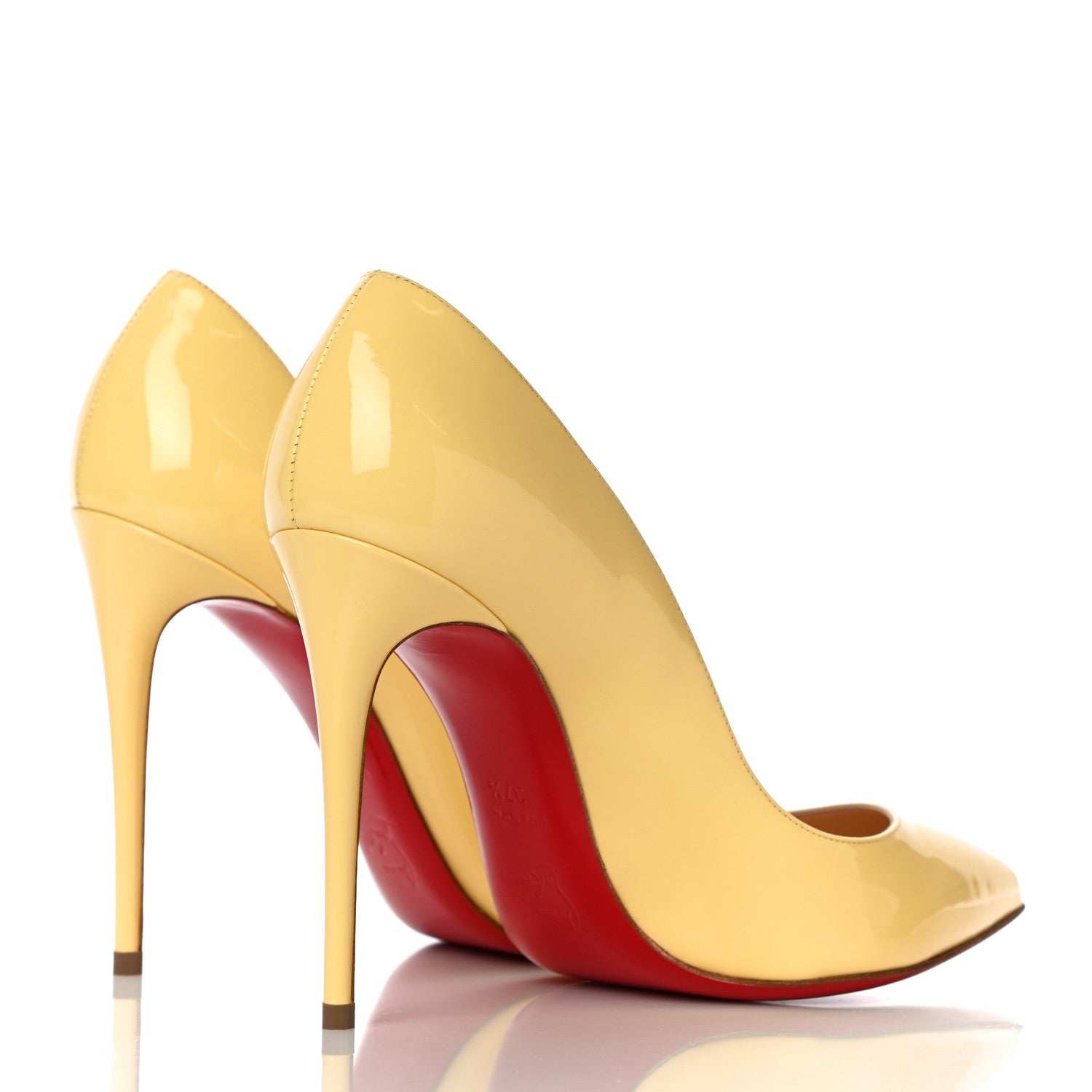 Christian Louboutin Patent So Kate 120 Pumps 37.5 Yellow 4 of 11