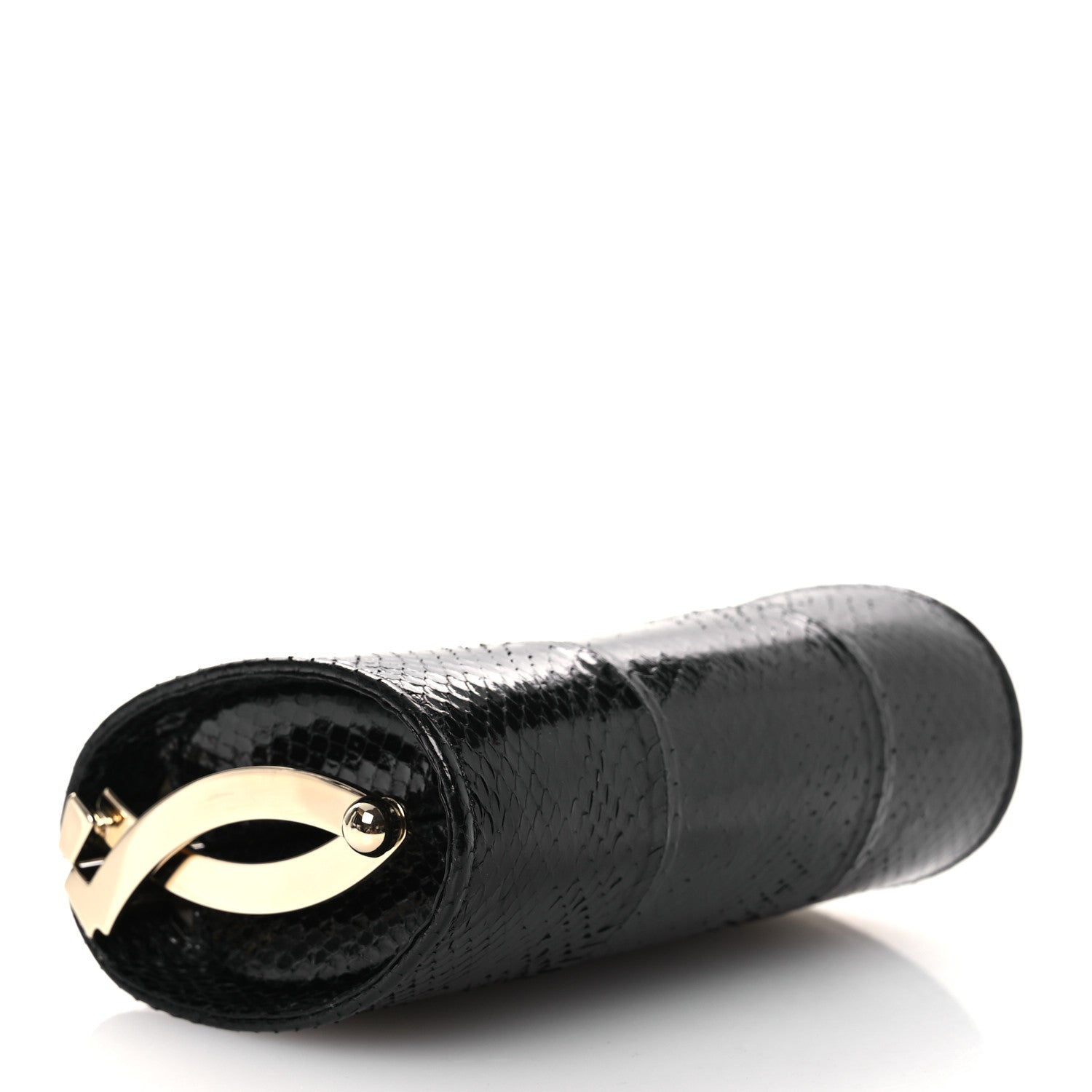 Jimmy Choo Snakeskin Mini Clutch Black 4 of 10