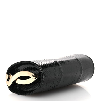 Jimmy Choo Snakeskin Mini Clutch Black 4 of 10
