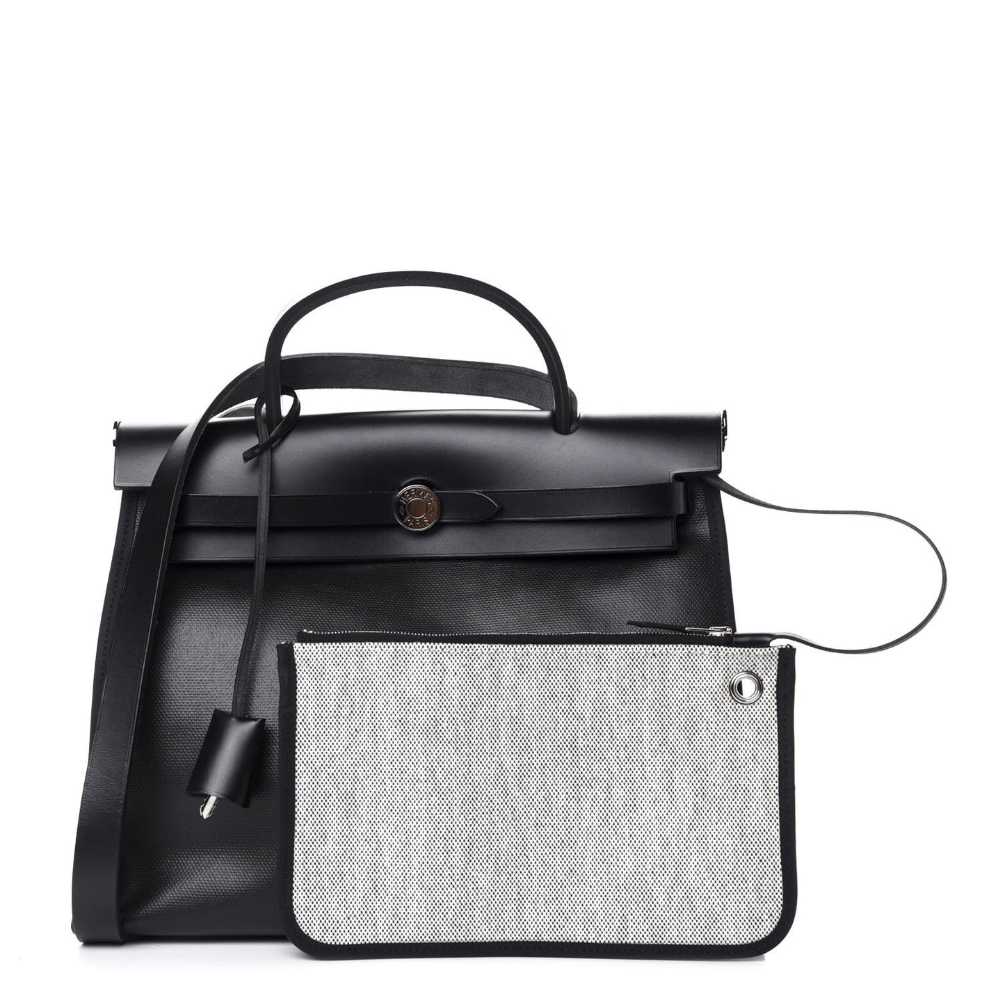 Toile H Berline Vache Hunter Herbag Zip PM 31 Black Ecru