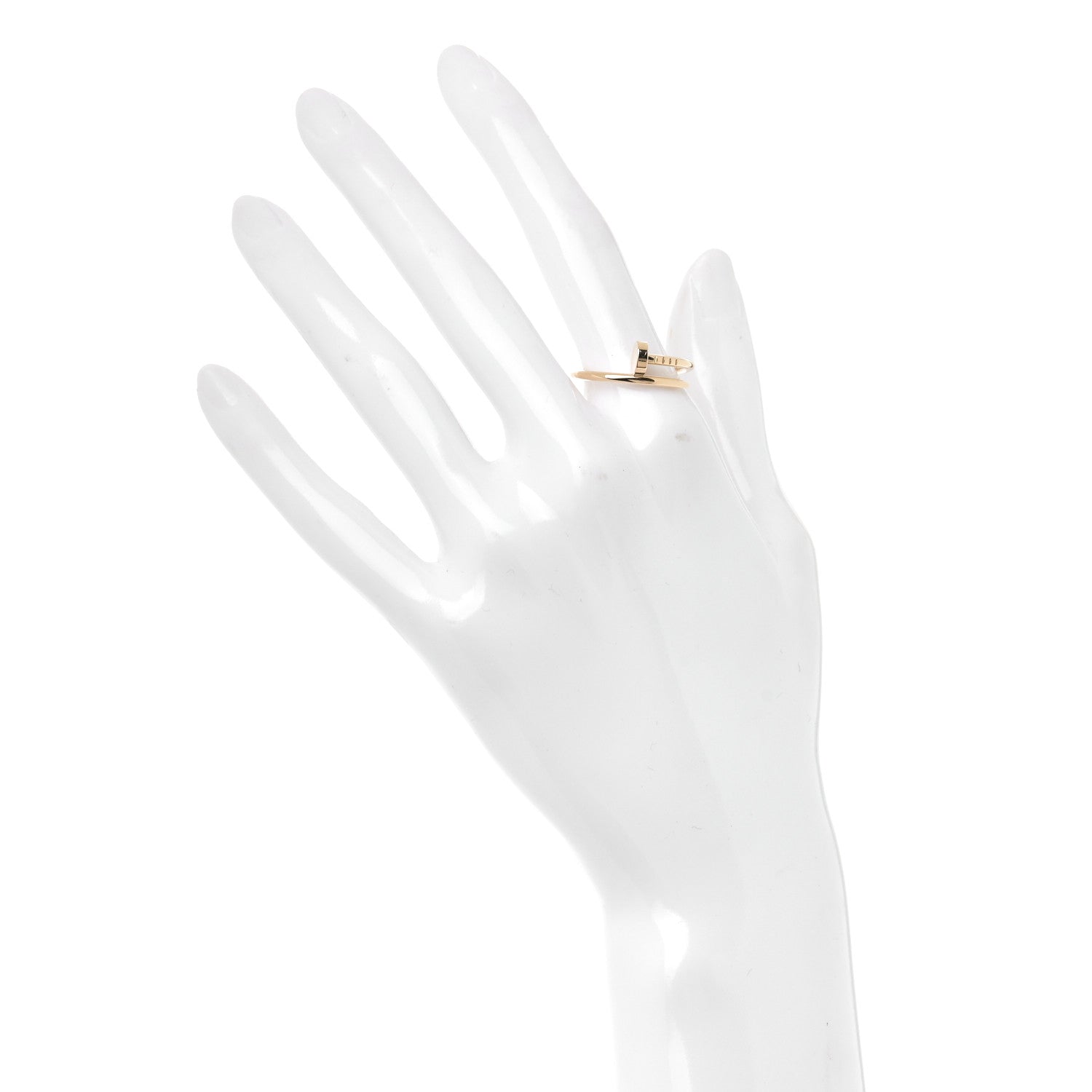 Cartier 18K Yellow Gold Small Juste Un Clou Ring 56 7.5 2 of 4
