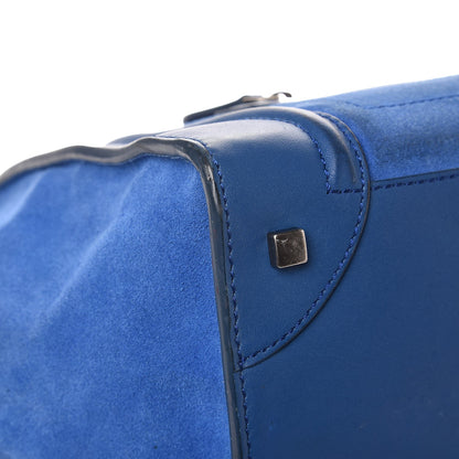 Celine Smooth Calfskin Suede Mini Luggage Royal Blue 10 of 19