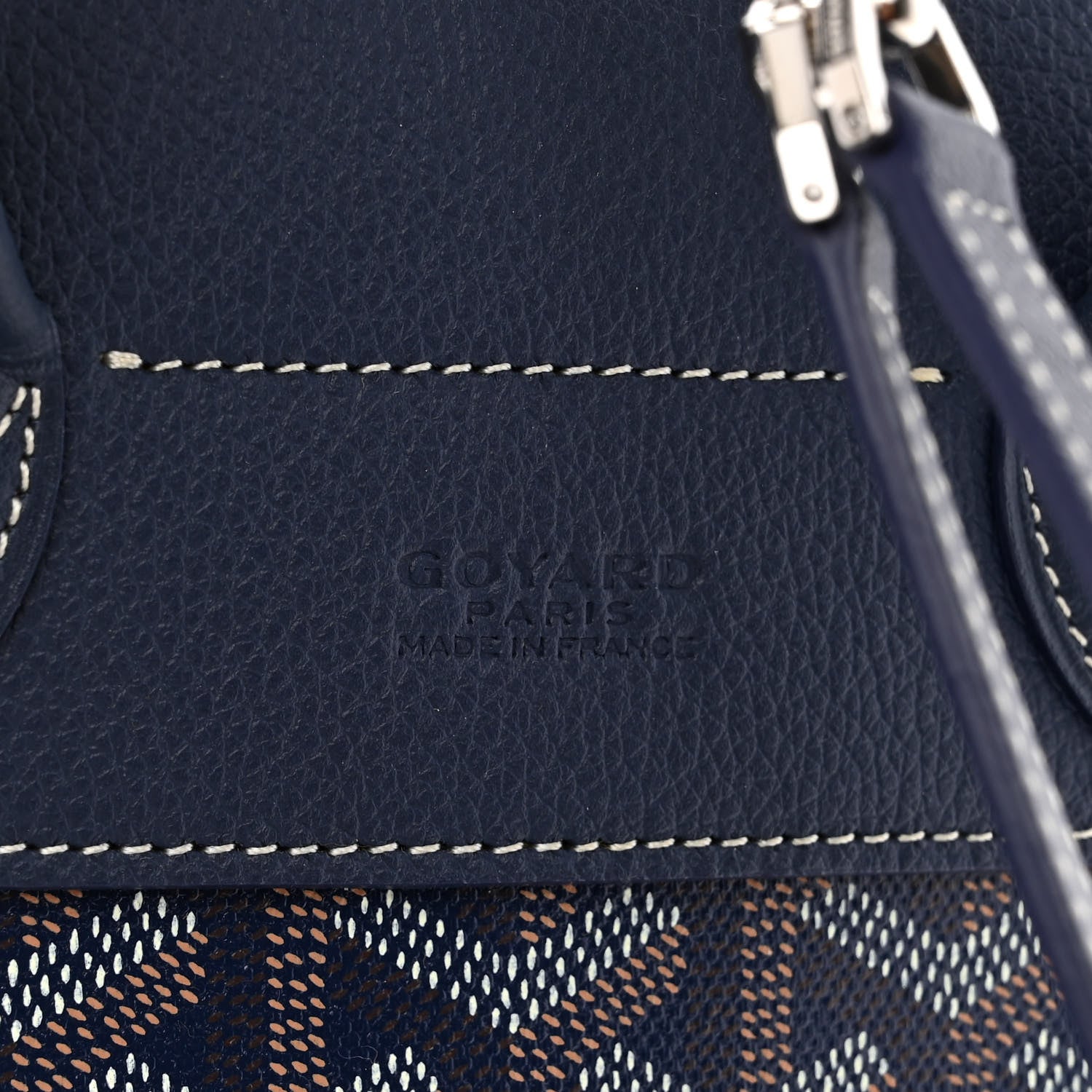 Goyard Goyardine Calfskin Mini Alpin Backpack Navy 6 of 9