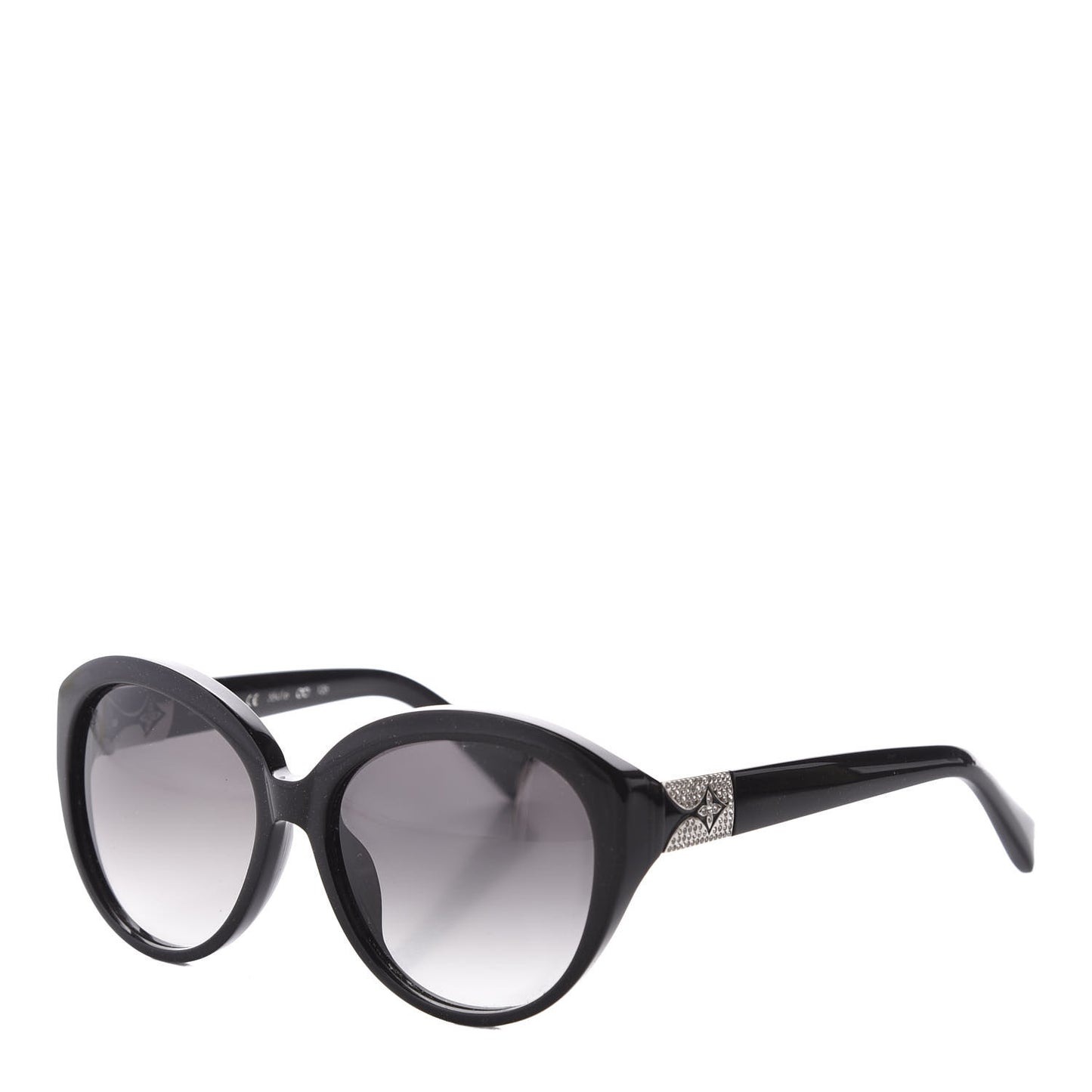 Strass Heather Cat Eye Sunglasses Z0594E Black